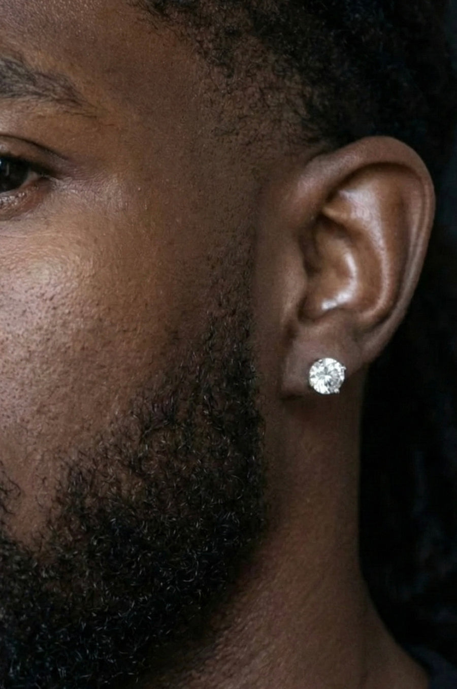 7MM (2.5Ct) Brilliant Cut Moissanite Stud Earrings