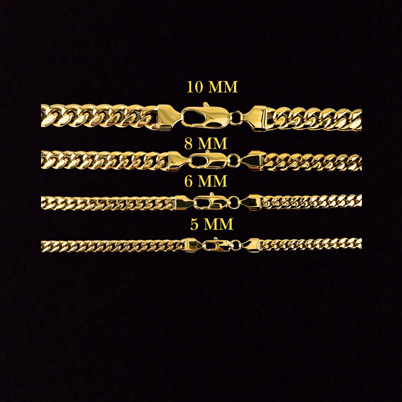 MIAMI Cuban Chain Necklace in 18k Yellow-Gold