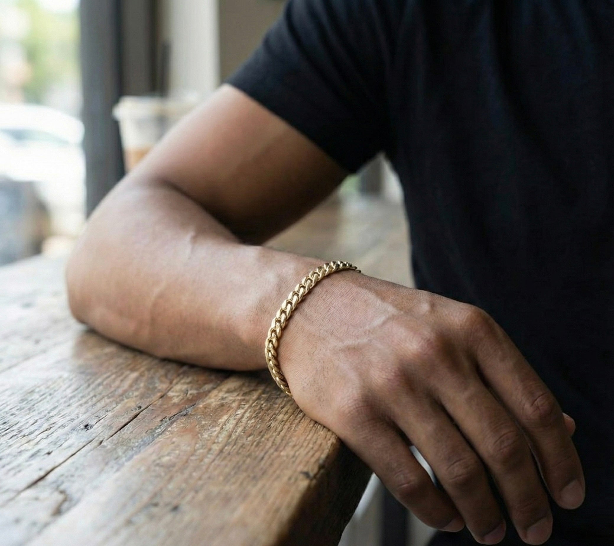 8MM Miami Cuban BraceletIn 18K Yellow Gold