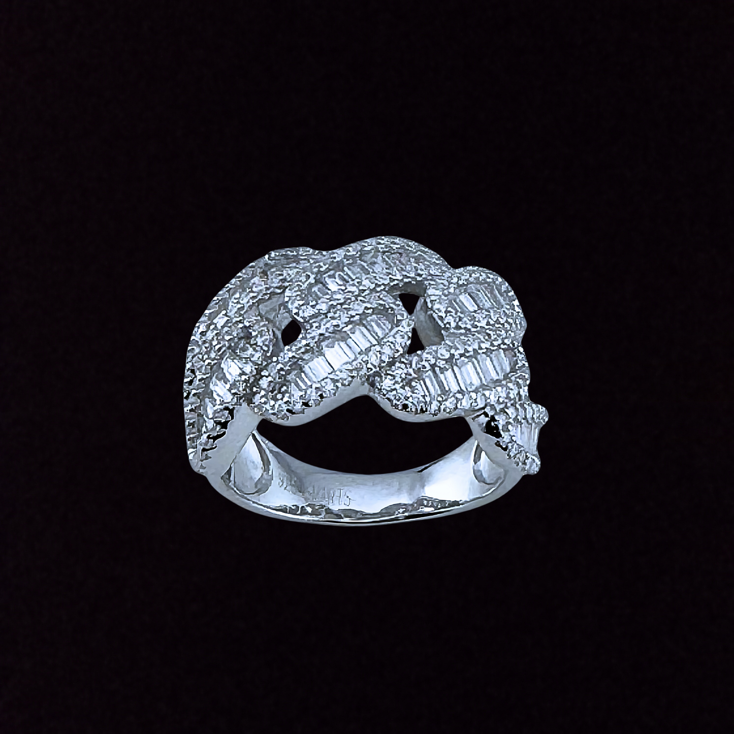 Moissanite Cuban Ring