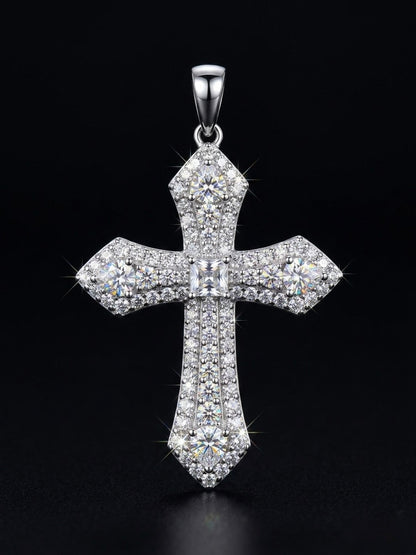 Moissanite Cross Pendant