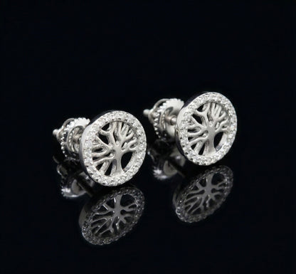 Tree Of Life Moissanite Earrings