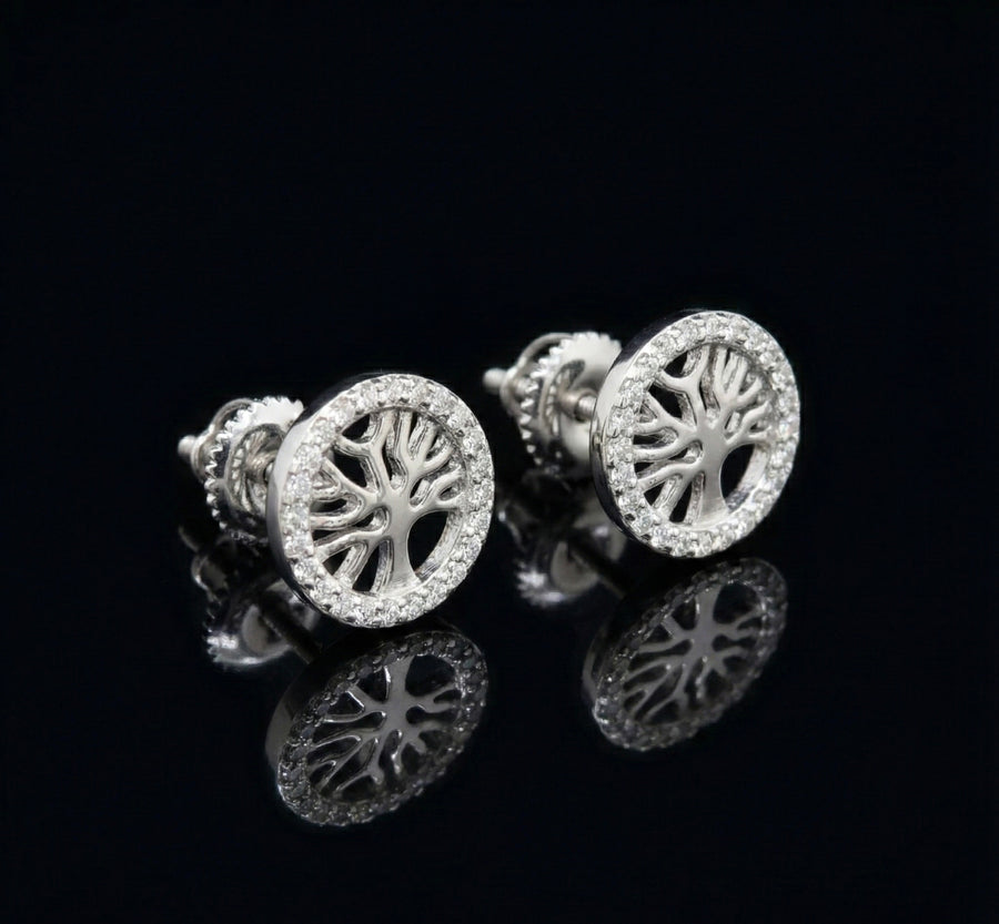 Tree Of Life Moissanite Earrings