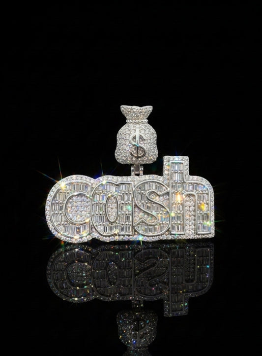 Emerald Cut CASH Pendant