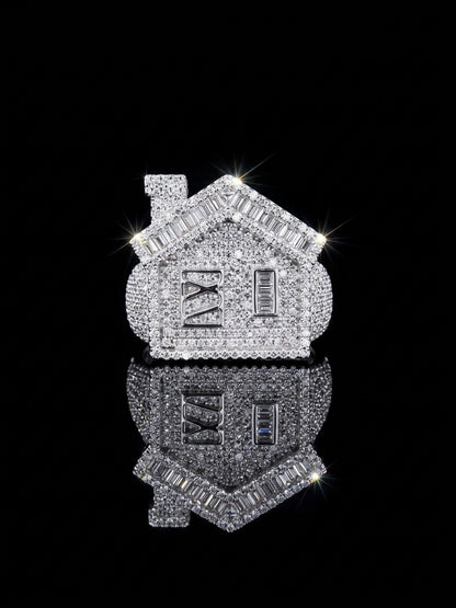 Moissanite Trap House Ring