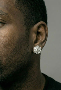 11MM Flower Cluster Moissanite Earrings