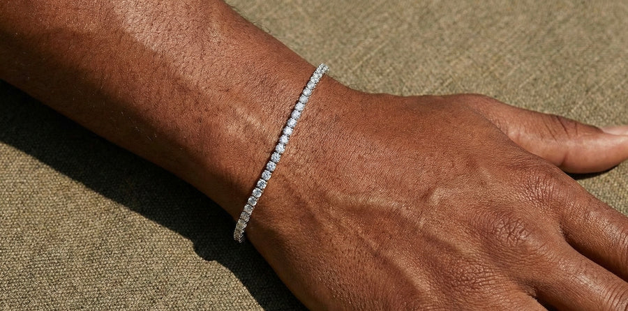 3MM Moissanite Diamond Tennis Bracelet