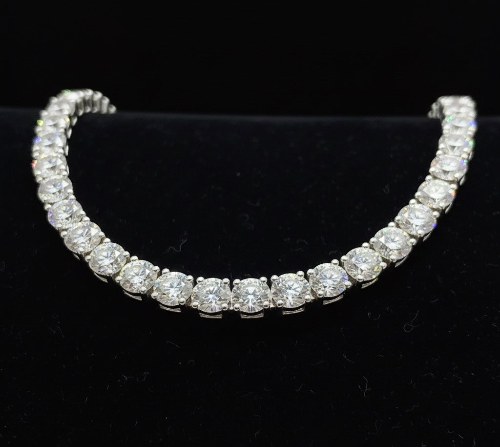 4MM Moissanite Diamond Tennis Necklace