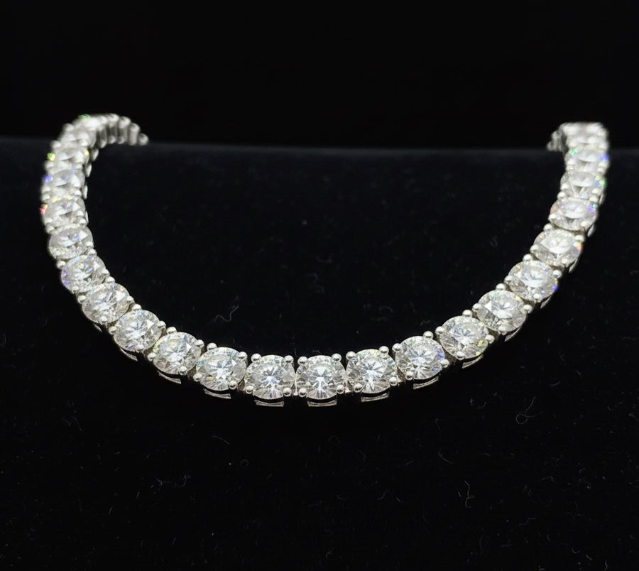 4MM Moissanite Diamond Tennis Necklace