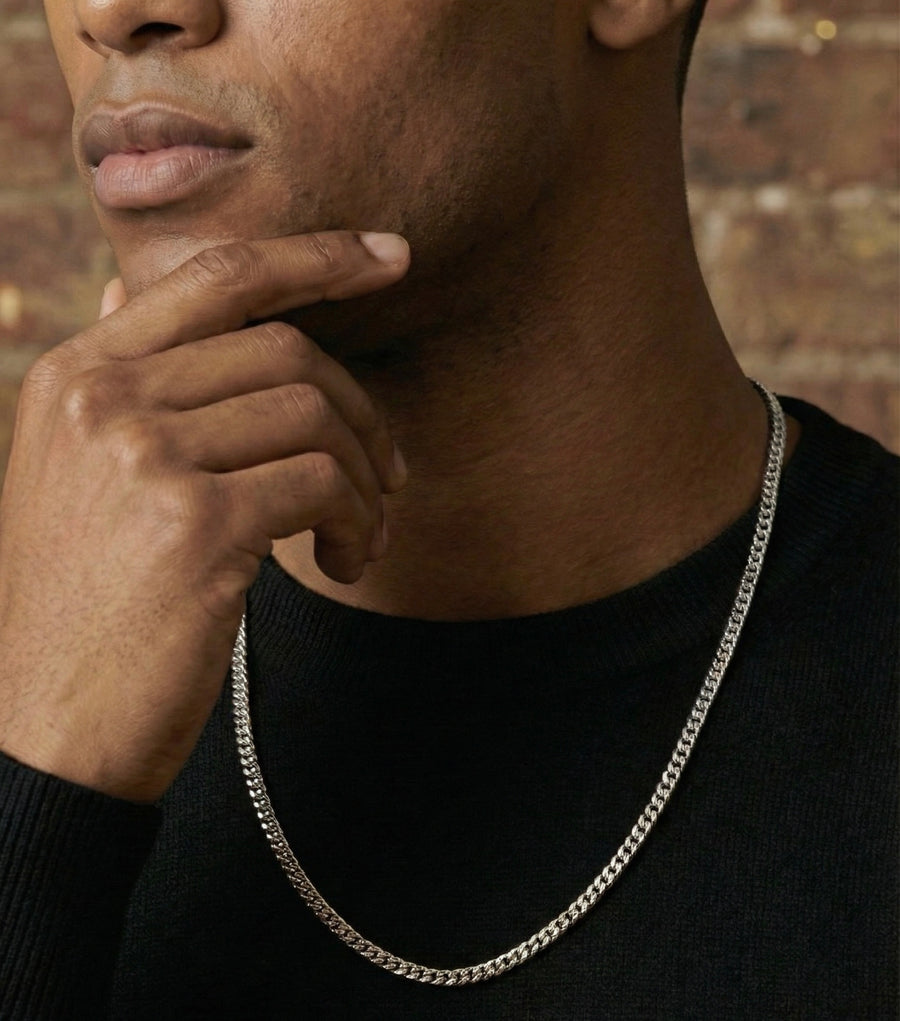 5MM Miami Cuban Chain In 18K White Gold