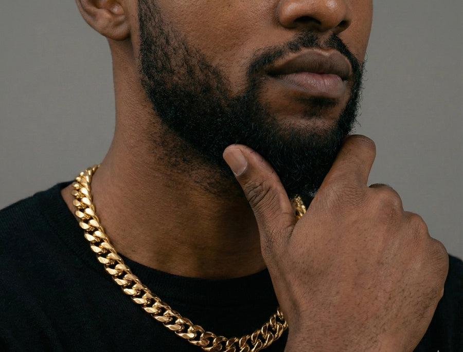 16MM Miami Cuban Chain In 18K Yellow Gold