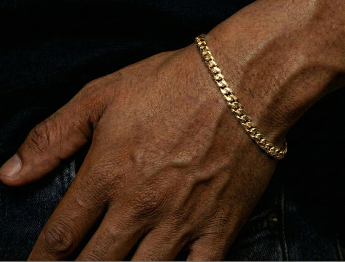 5MM Miami Cuban Bracelet In 18K Yellow Gold