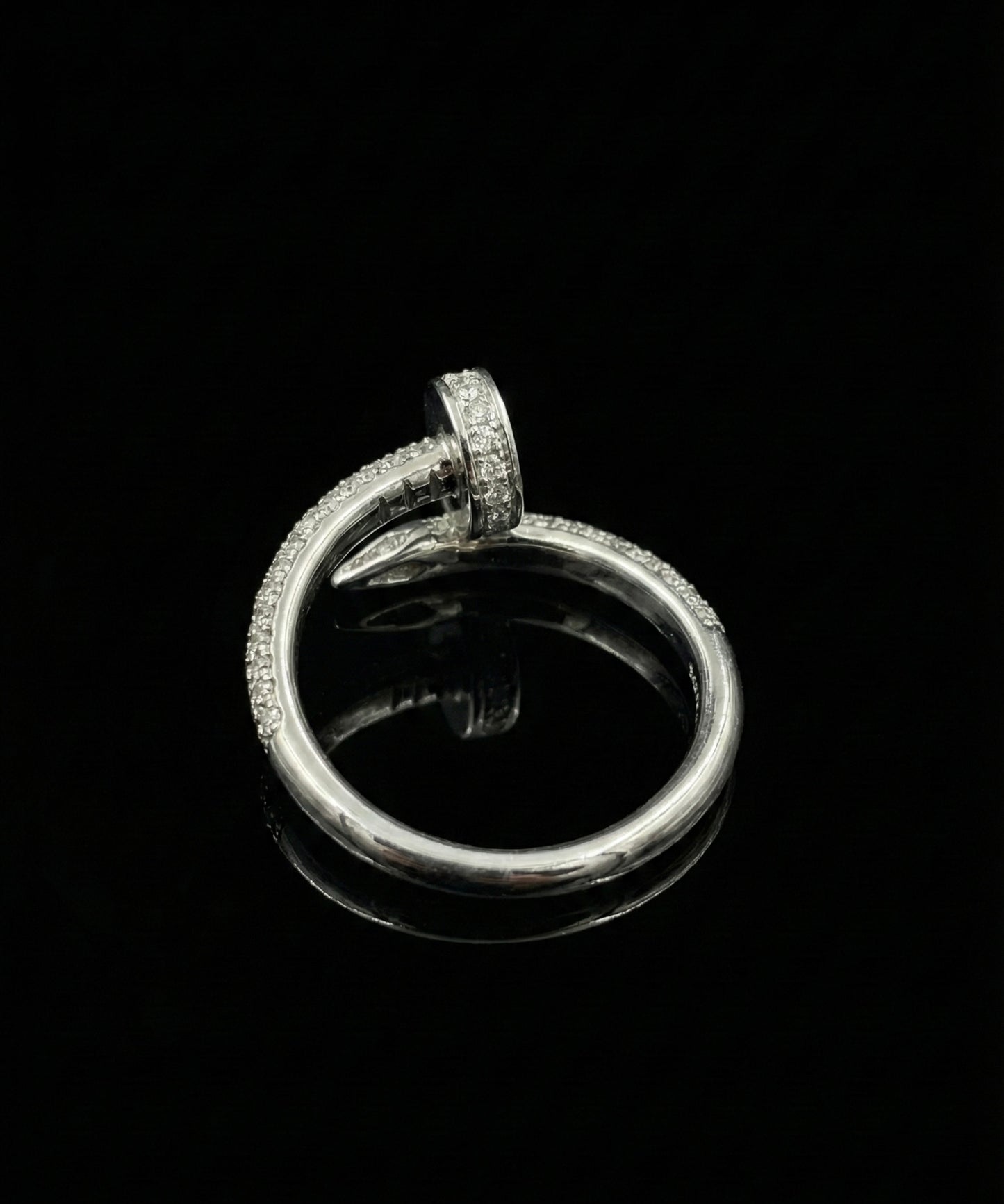 Moissanite Nail Ring
