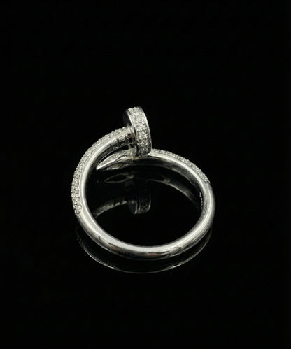 Moissanite Nail Ring