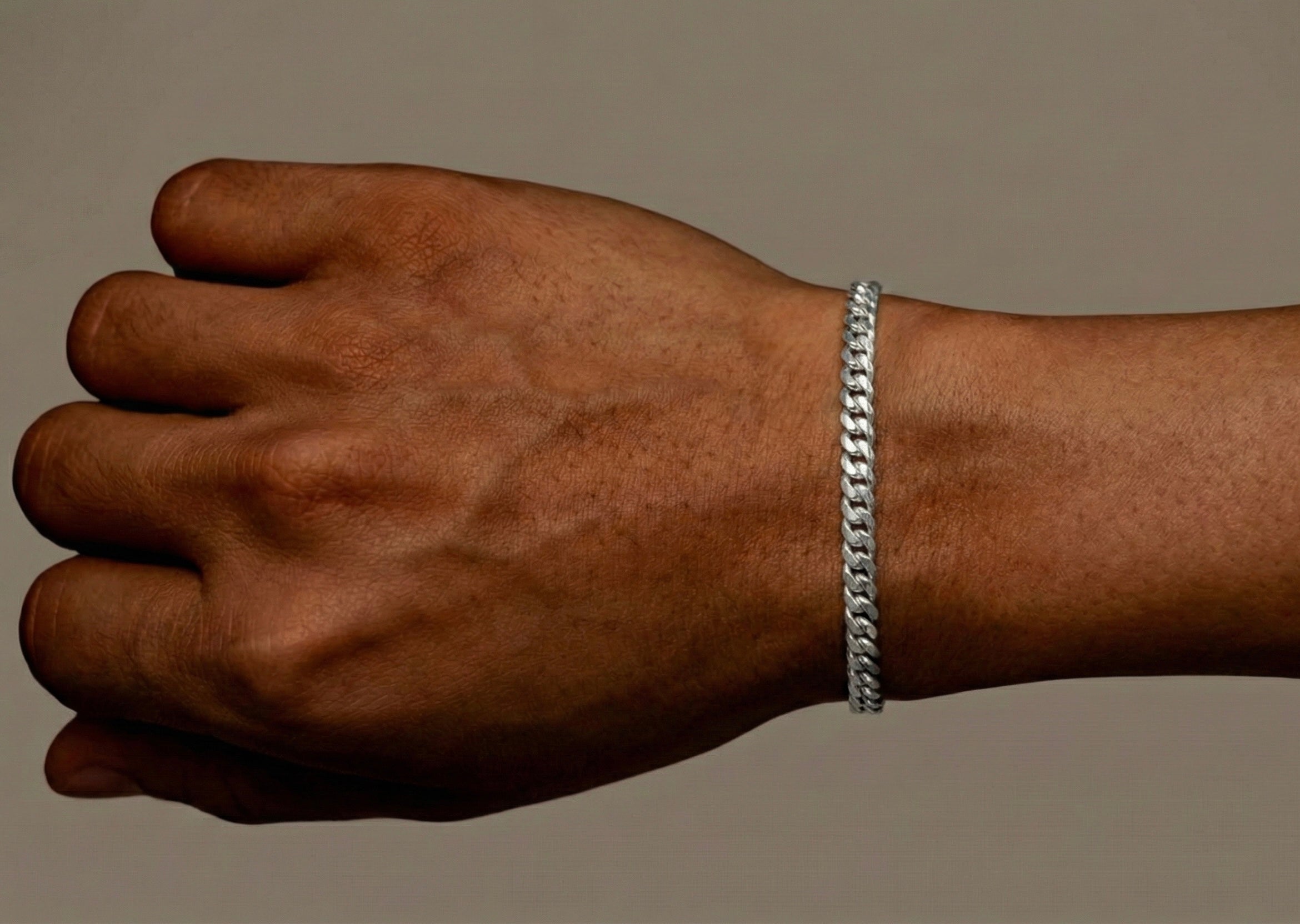 5mm Miami Cuban Bracelet In 18K White Gold