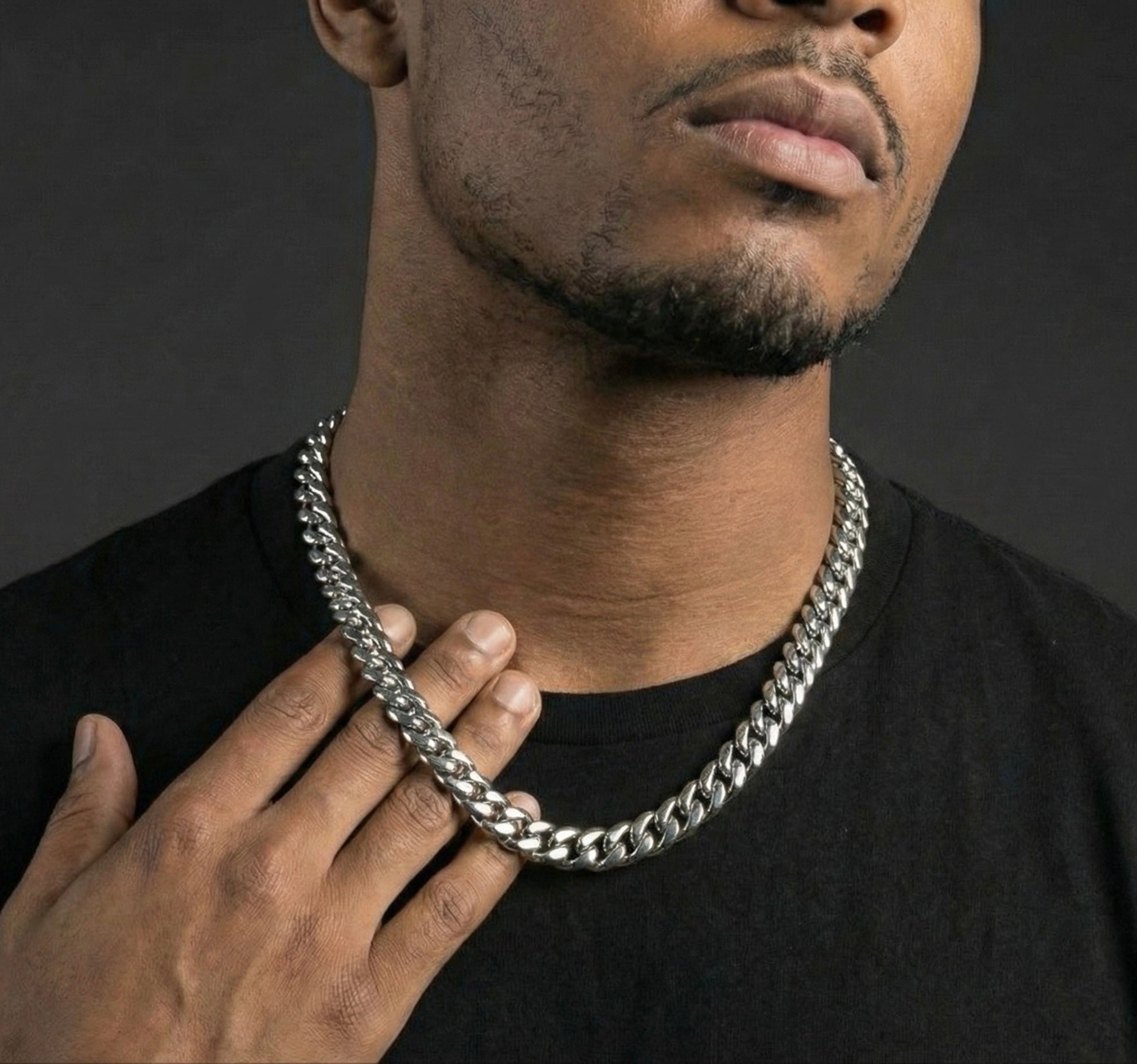 14MM Miami Cuban Chain In 18K white Gold