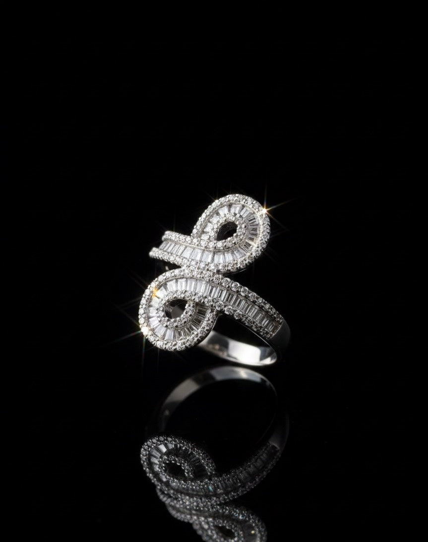 Infinity Knot Moissanite Ring