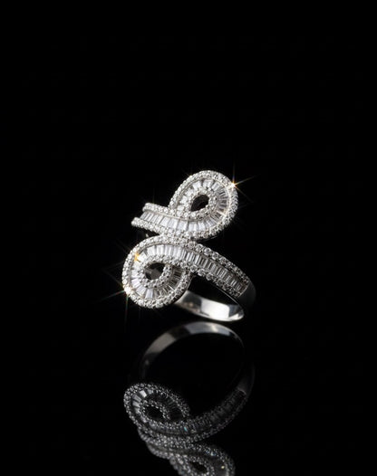 Infinity Knot Moissanite Ring