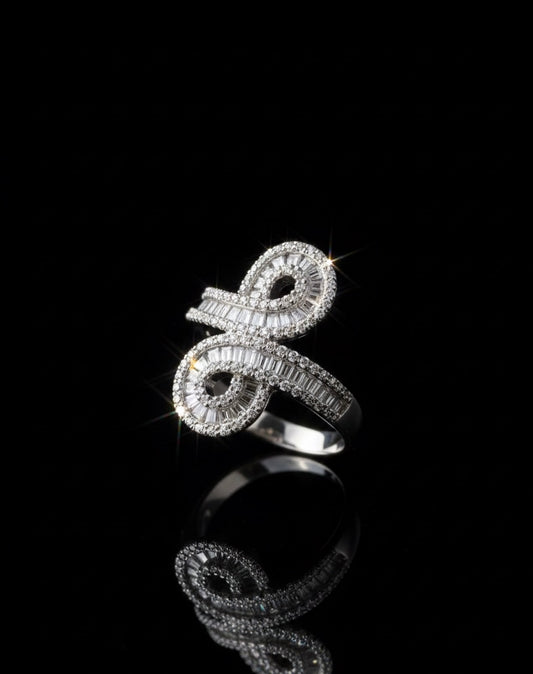 Infinity Knot Moissanite Ring