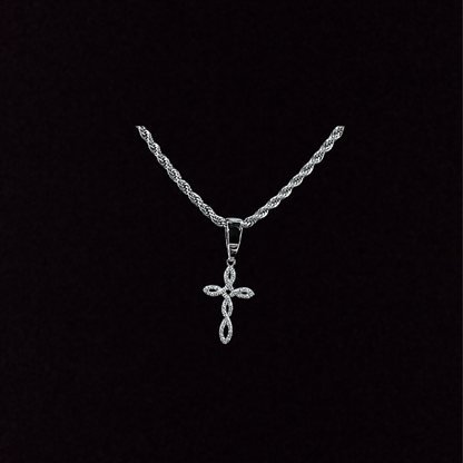 Micro Infinity Cross Pendant