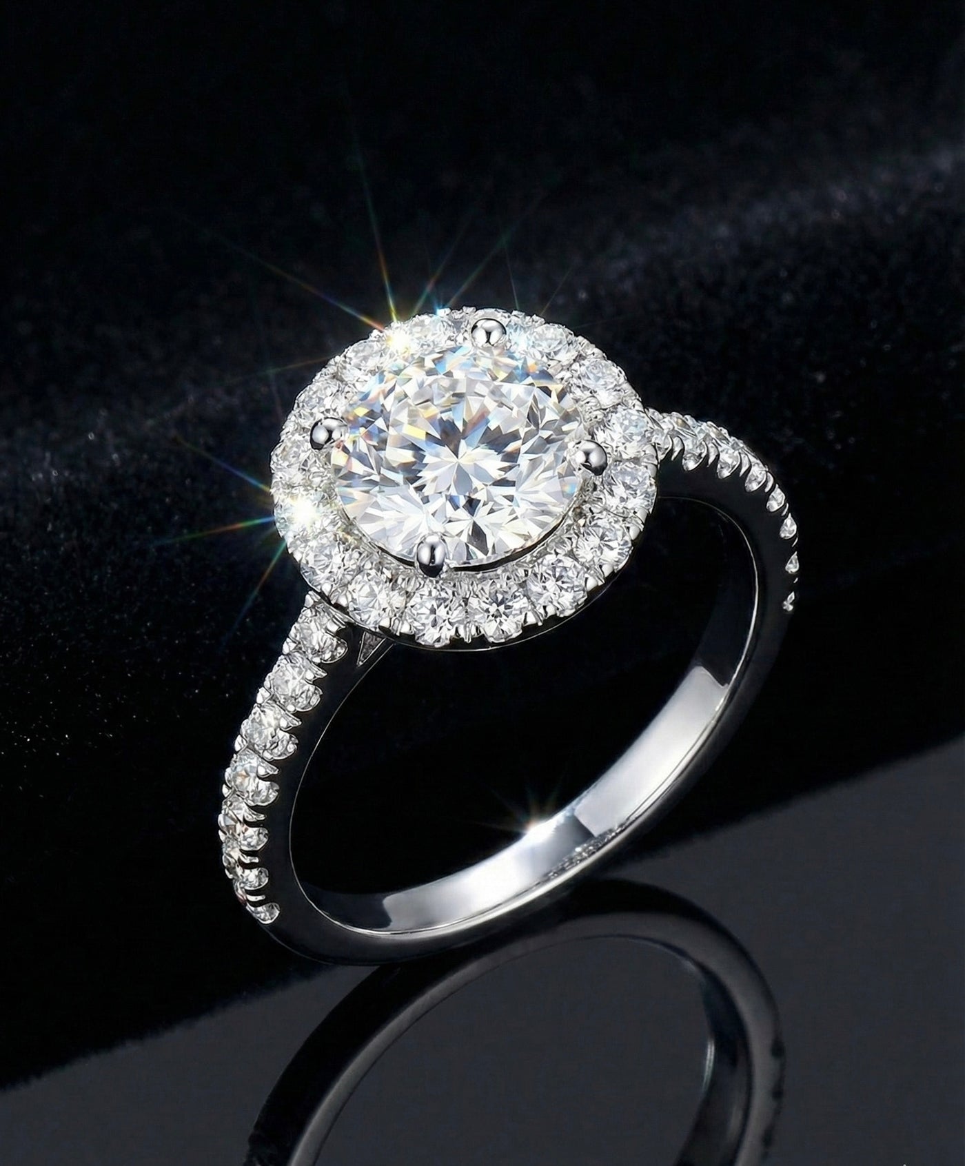 1ct Moissanite Wedding/Promise Ring