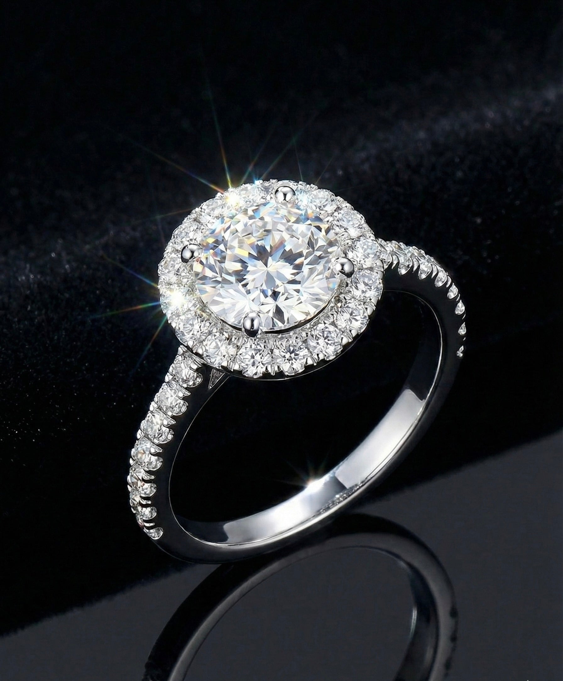 1ct Moissanite Wedding/Promise Ring