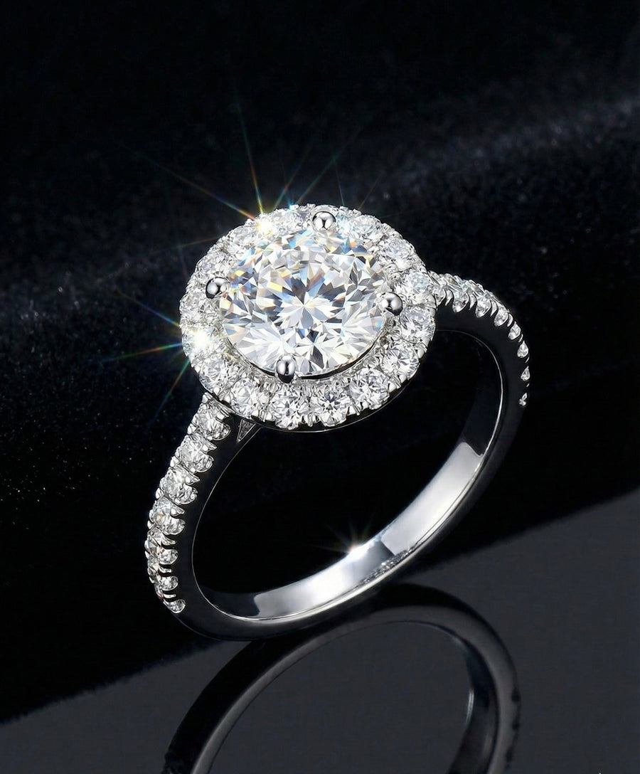 1ct Moissanite Wedding/Promise Ring