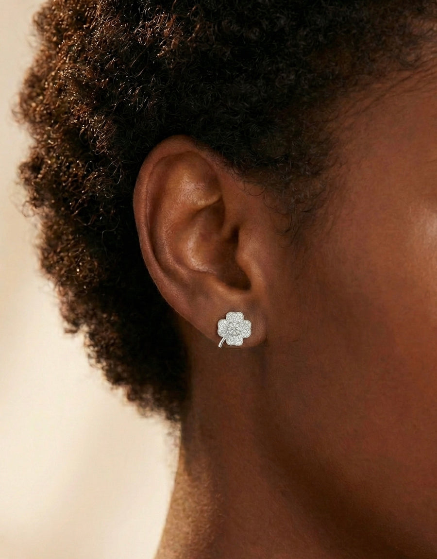 Clover Moissanite Earrings
