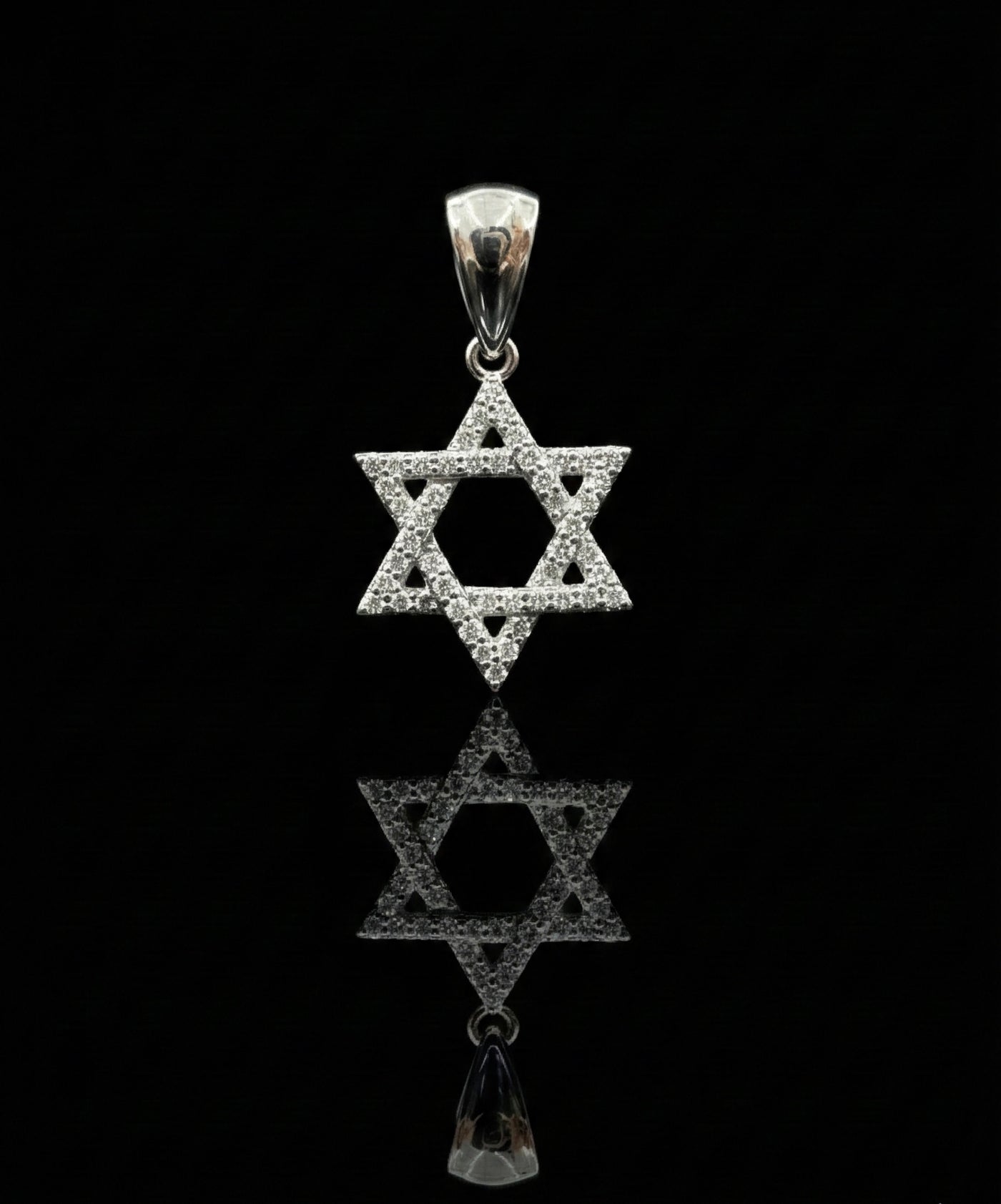 Mini Star of David Moissanite Pendant