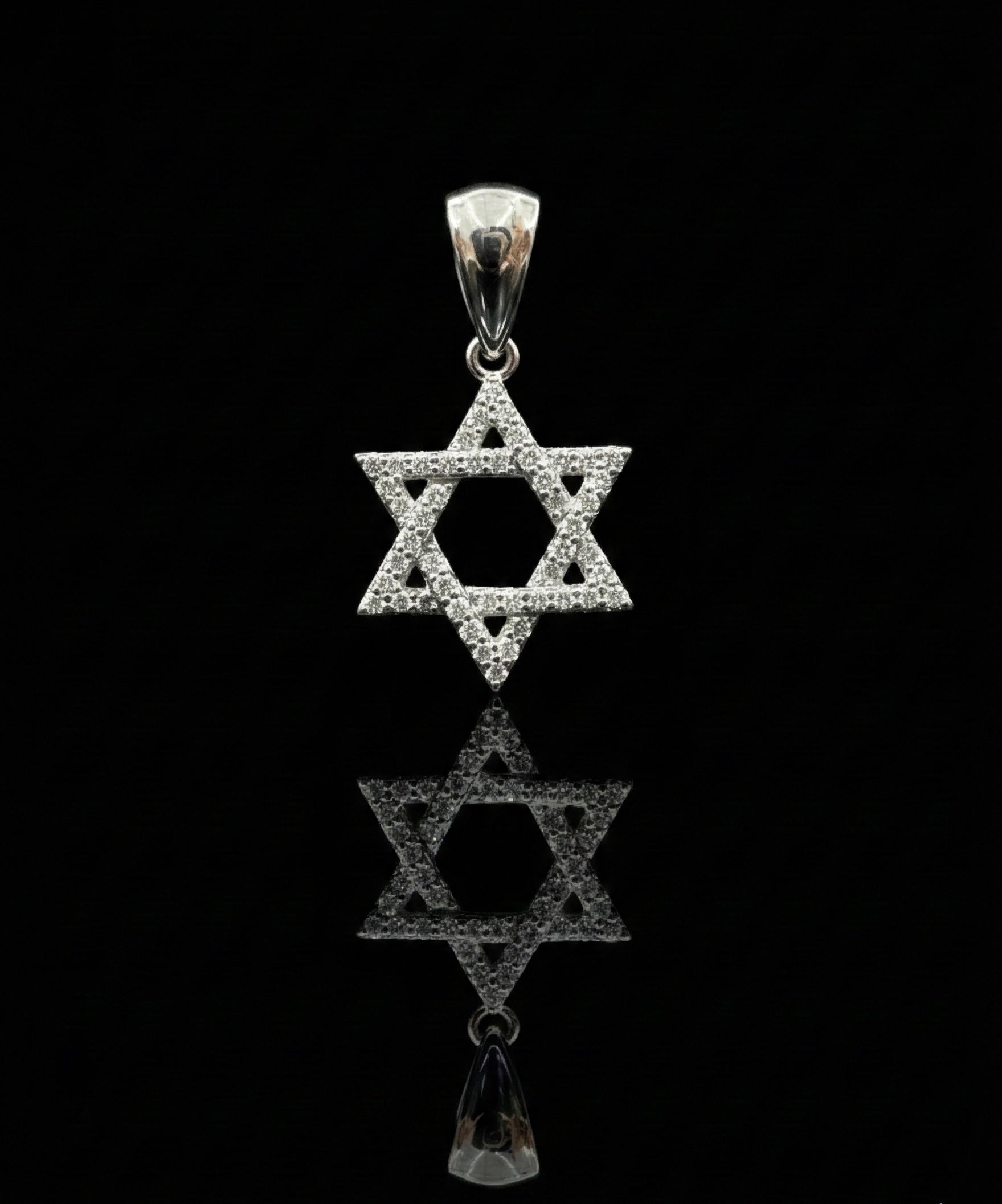 Mini Star of David Moissanite Pendant