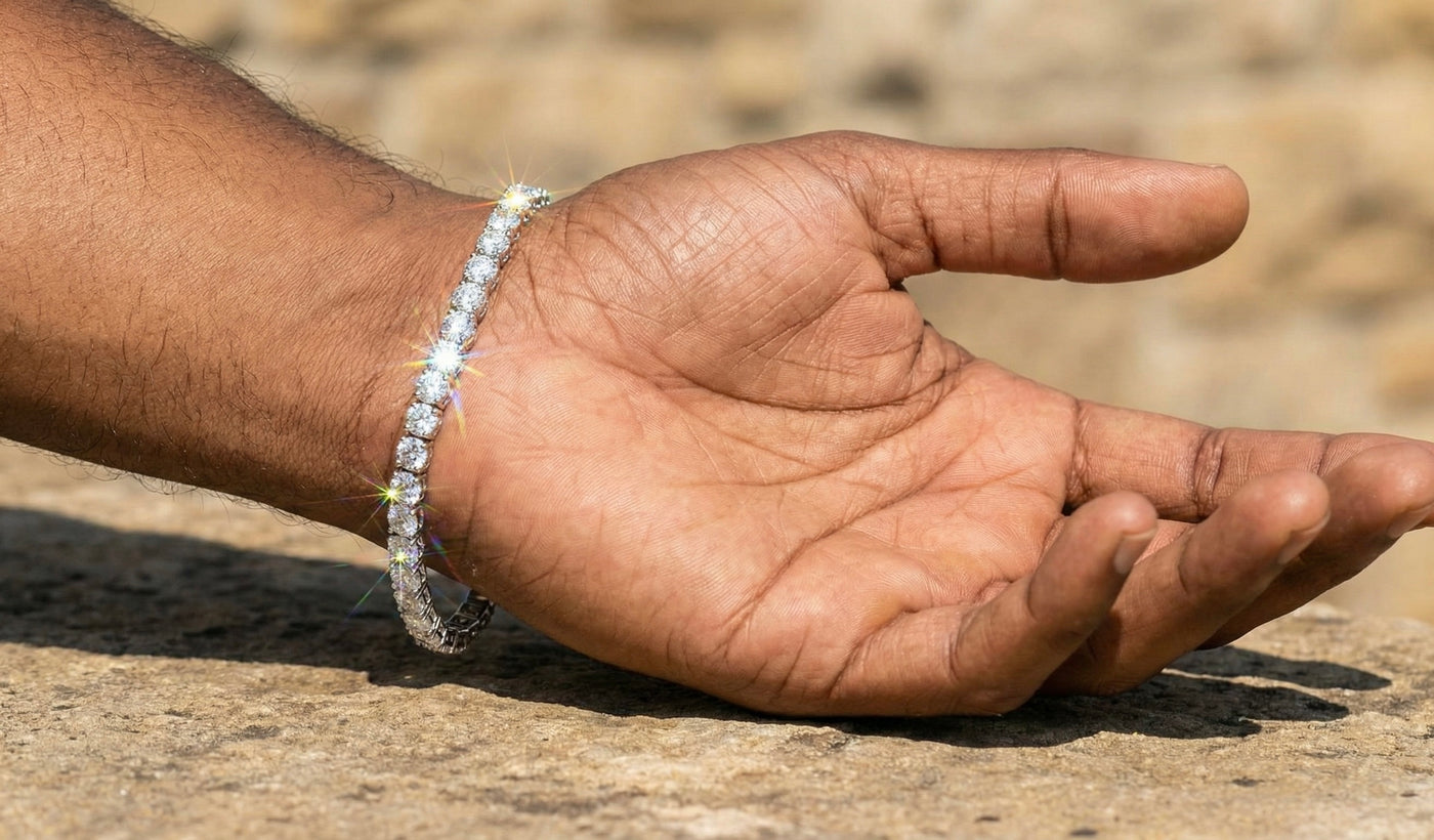 5MM Moissanite Diamond Tennis Bracelet