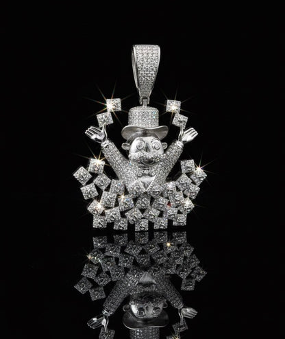 Moissanite Lucky Money Man Pendant