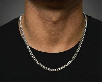 6MM Miami Cuban Chain In 18K White Gold