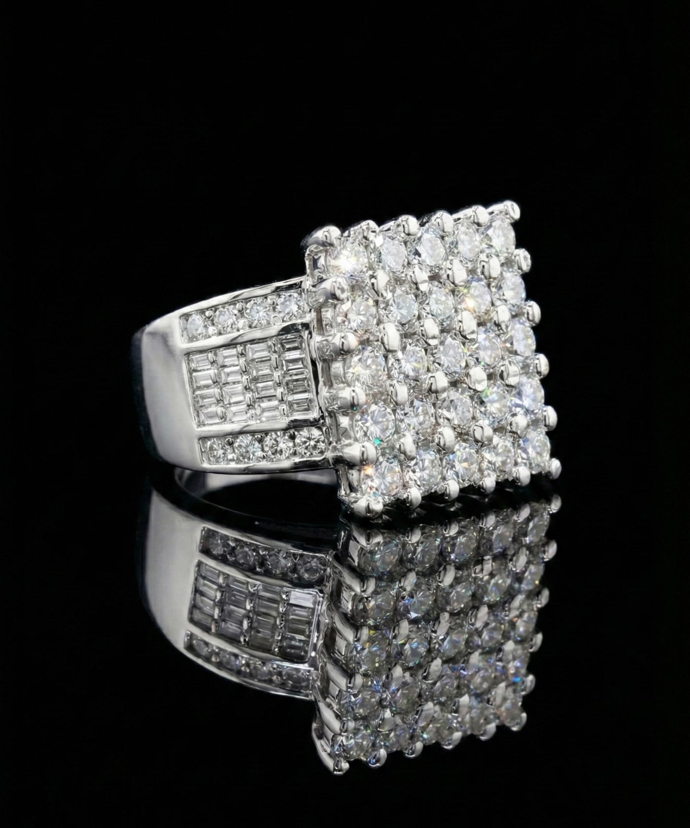 Over Sized Cinderella Moissanite Ring