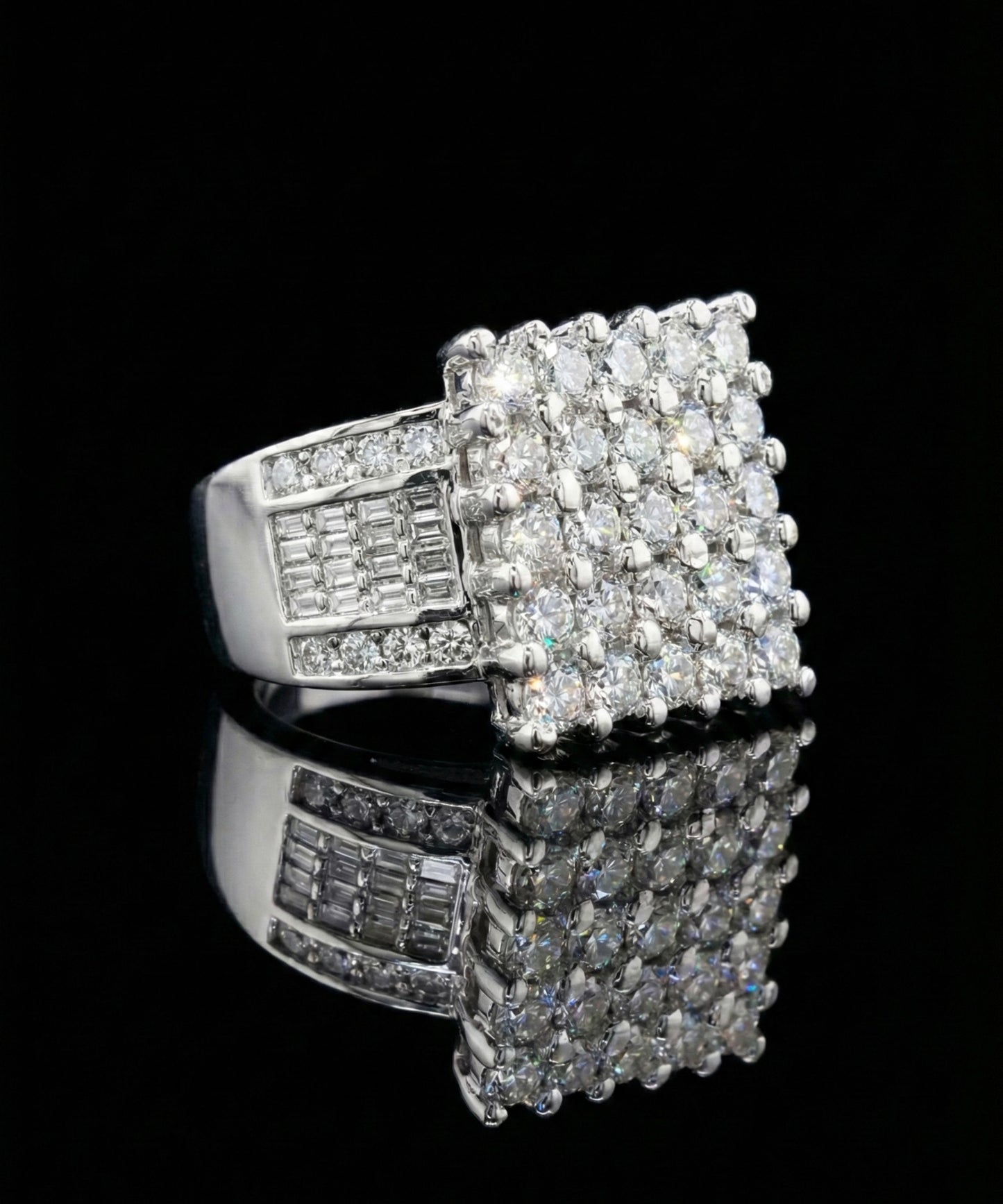 Over Sized Cinderella Moissanite Ring