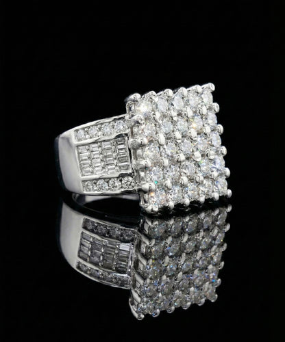 Over Sized Cinderella Moissanite Ring
