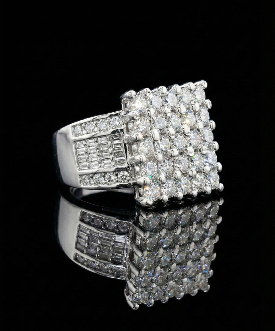 Over Sized Cinderella Moissanite Ring