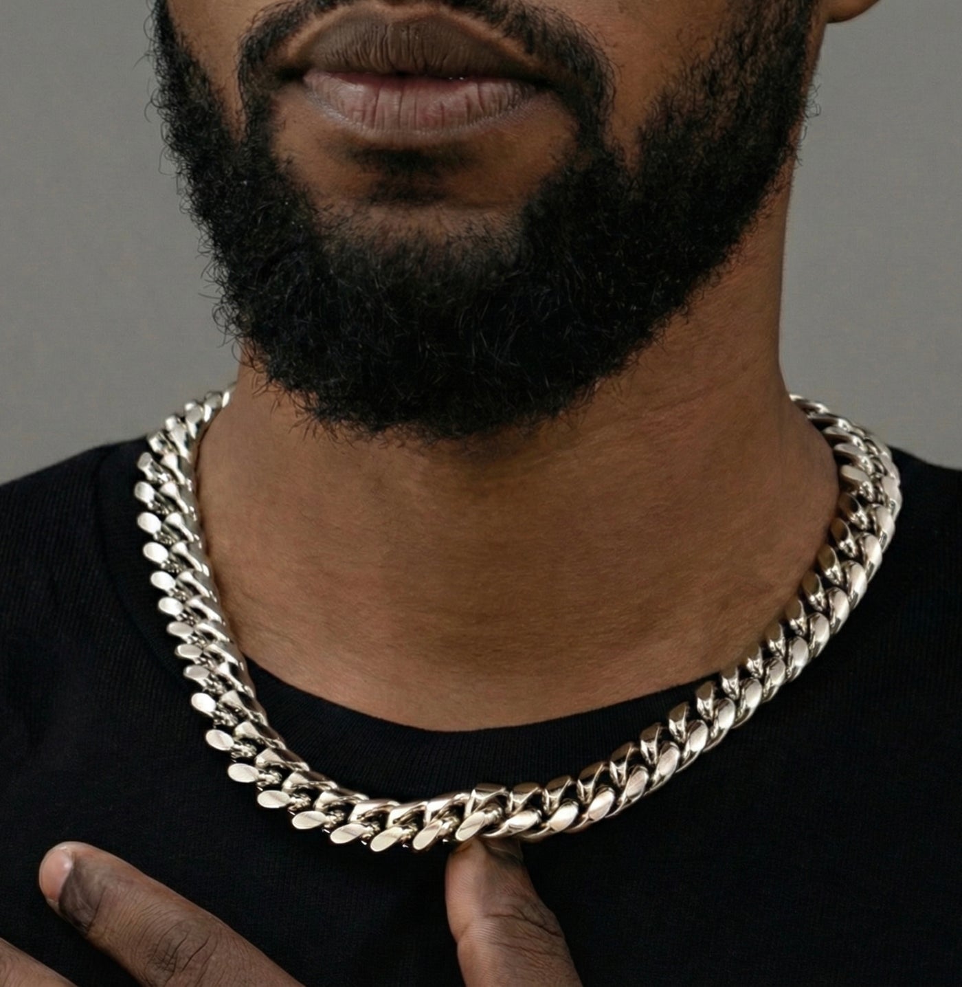 16MM Miami Cuban Chain In 18K White Gold