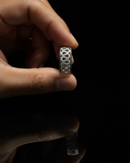 Infinity Curve Moissanite Eternity Band