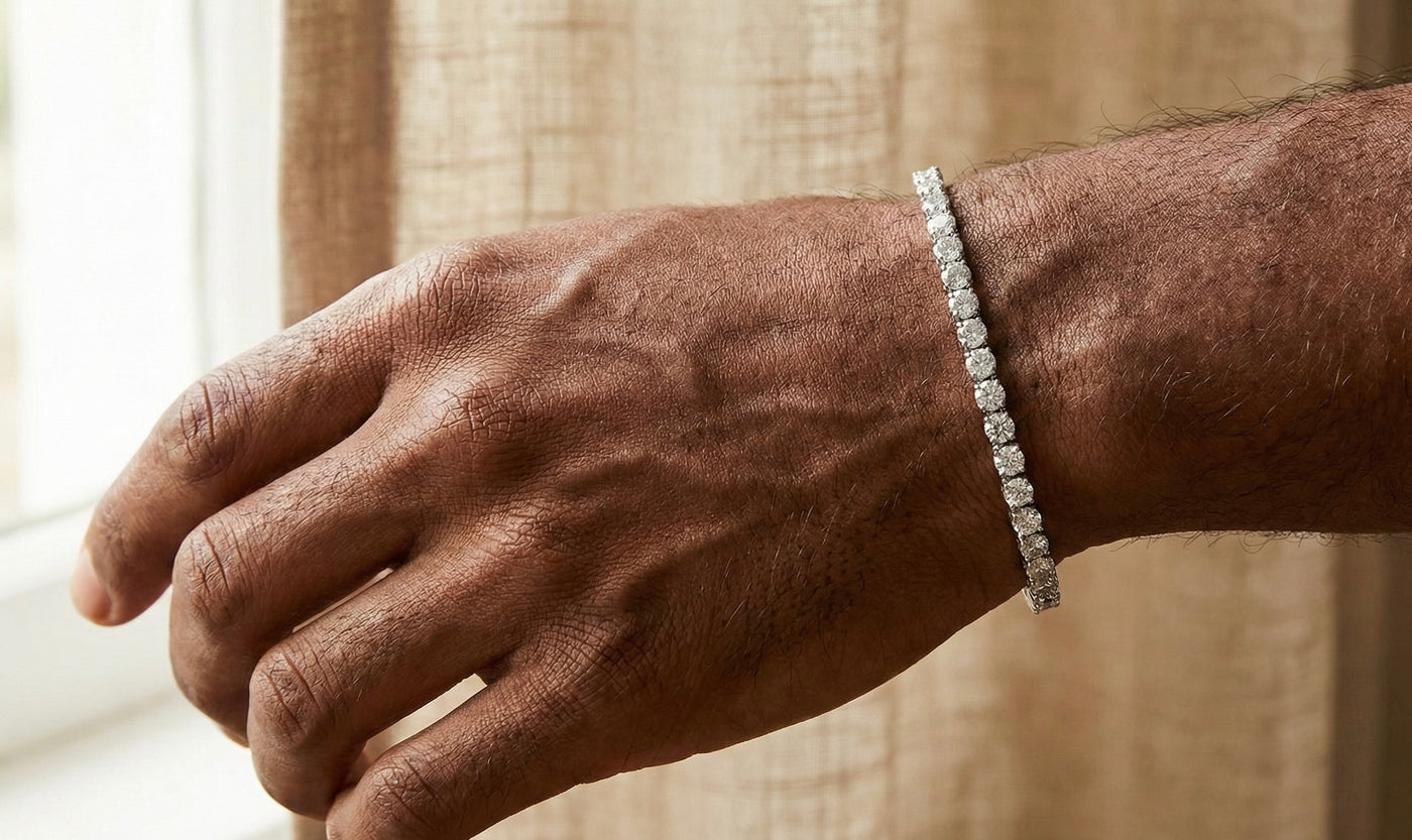 5MM Moissanite Diamond Tennis Bracelet