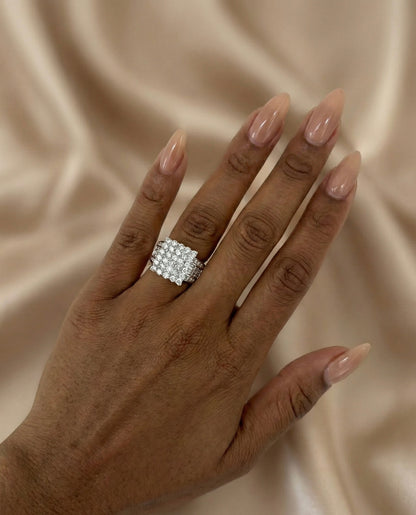 Over Sized Cinderella Moissanite Ring