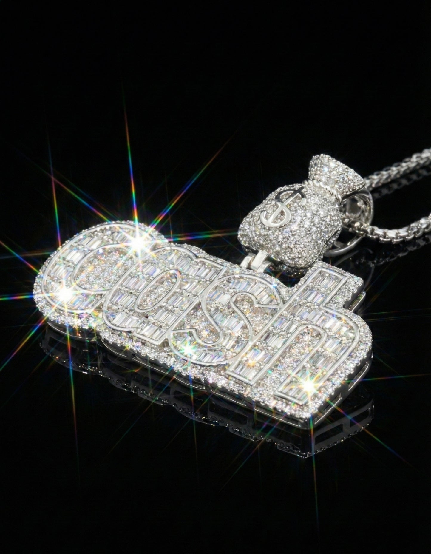 Emerald Cut CASH Pendant