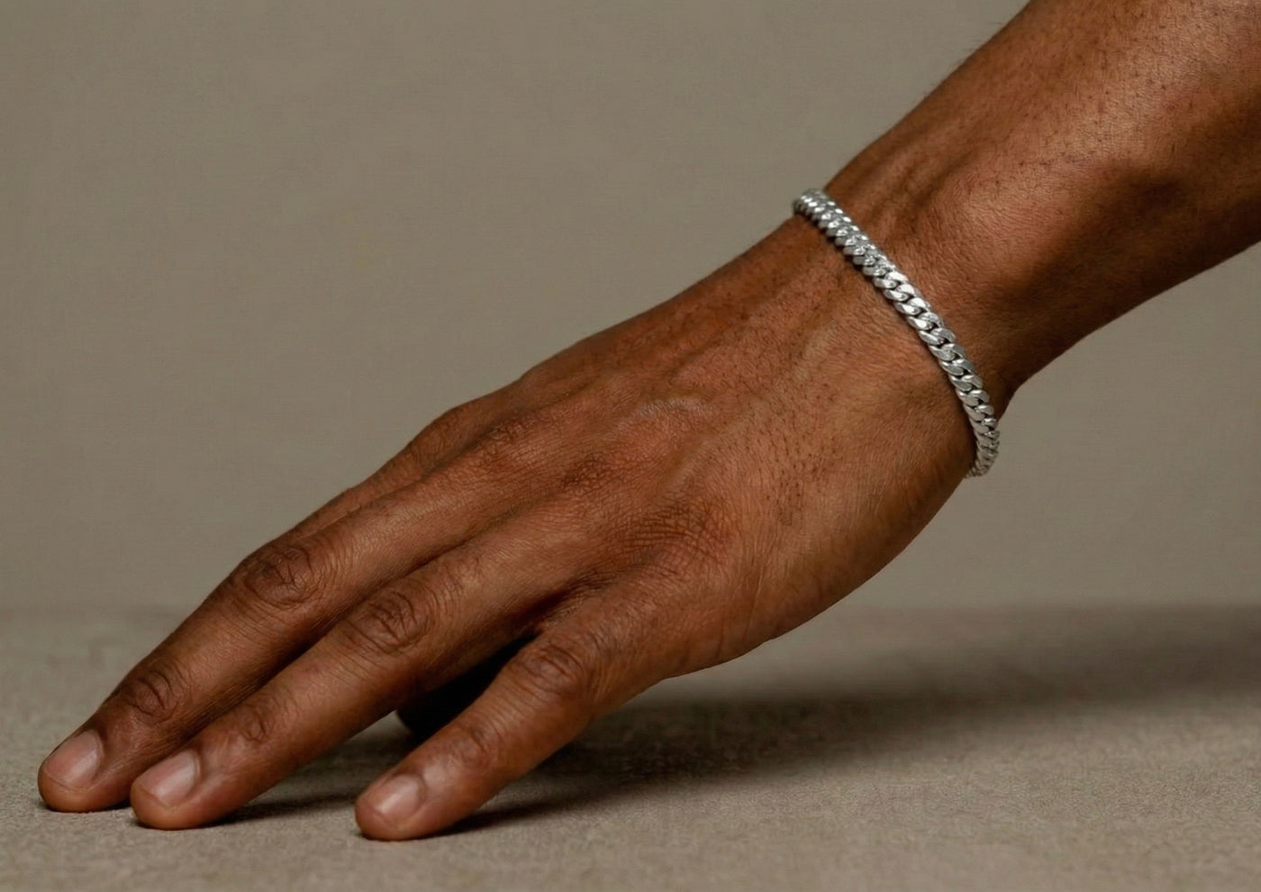 5mm Miami Cuban Bracelet In 18K White Gold