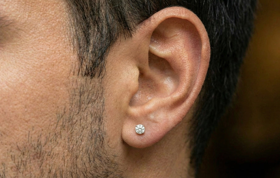 3MM (0.25Ct) Brilliant Cut Moissanite Stud Earrings