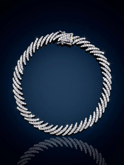 Iced out Moissanite Bracelet