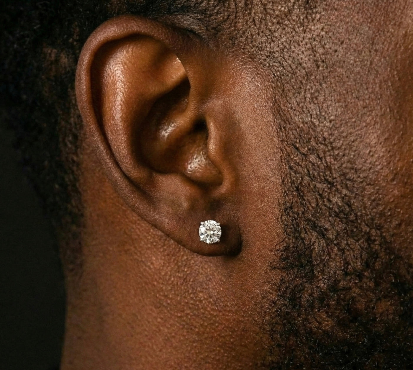 5MM (1Ct) Brilliant Cut Moissanite Stud Earrings