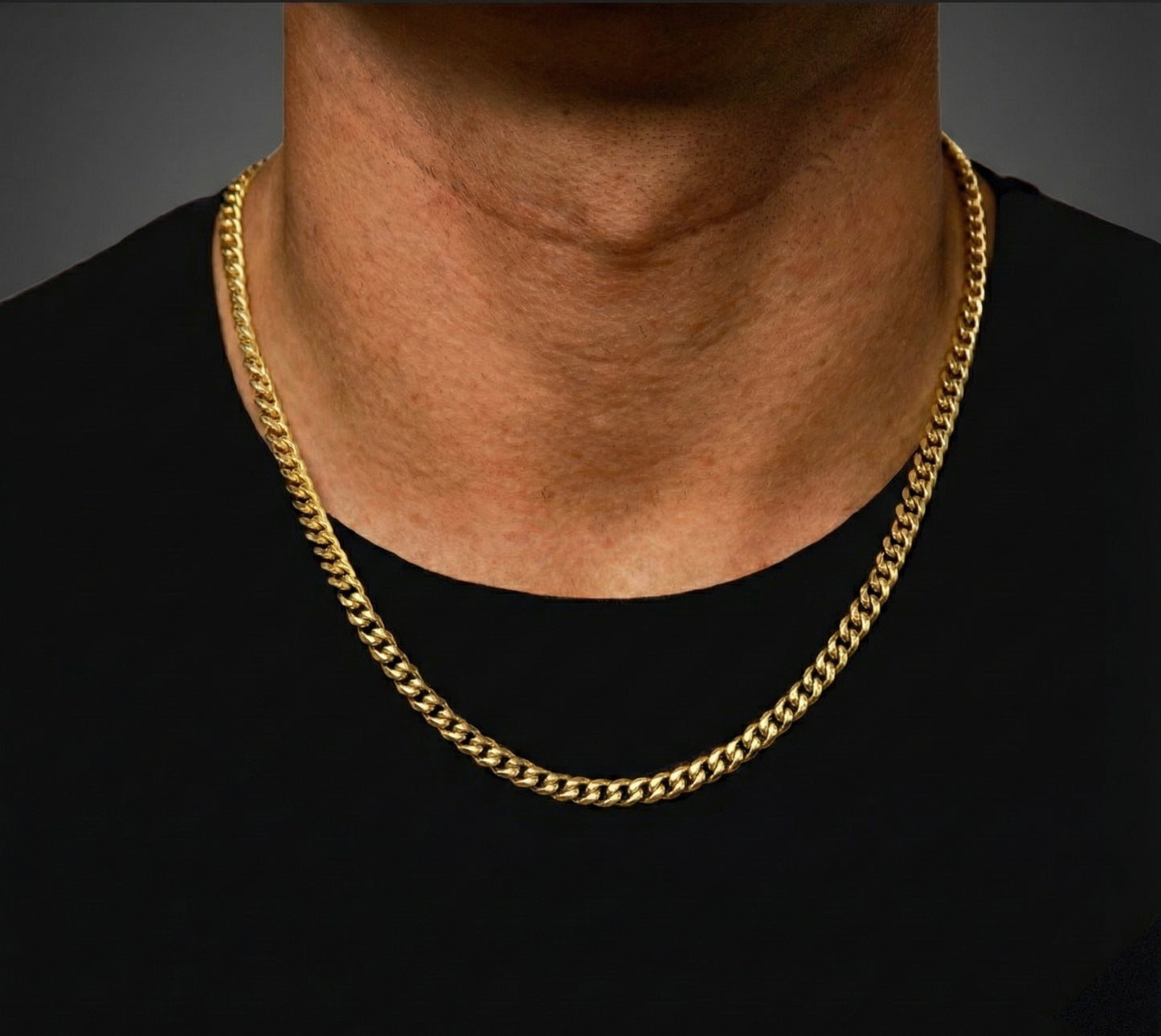 6MM Miami Cuban Chain In 18K Yellow Gold