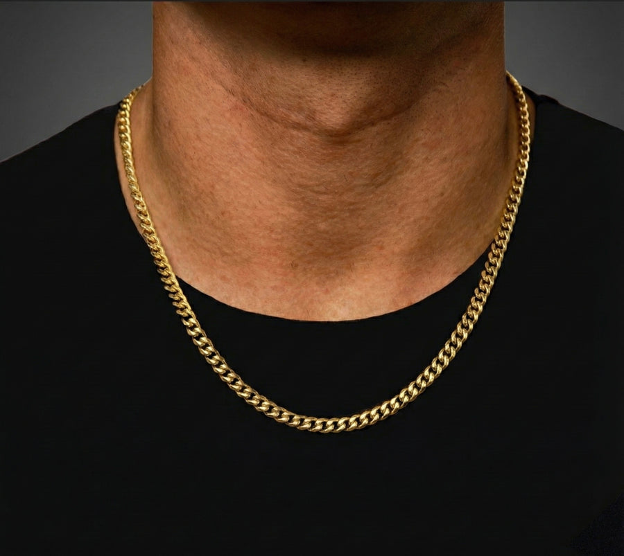 6MM Miami Cuban Chain In 18K Yellow Gold