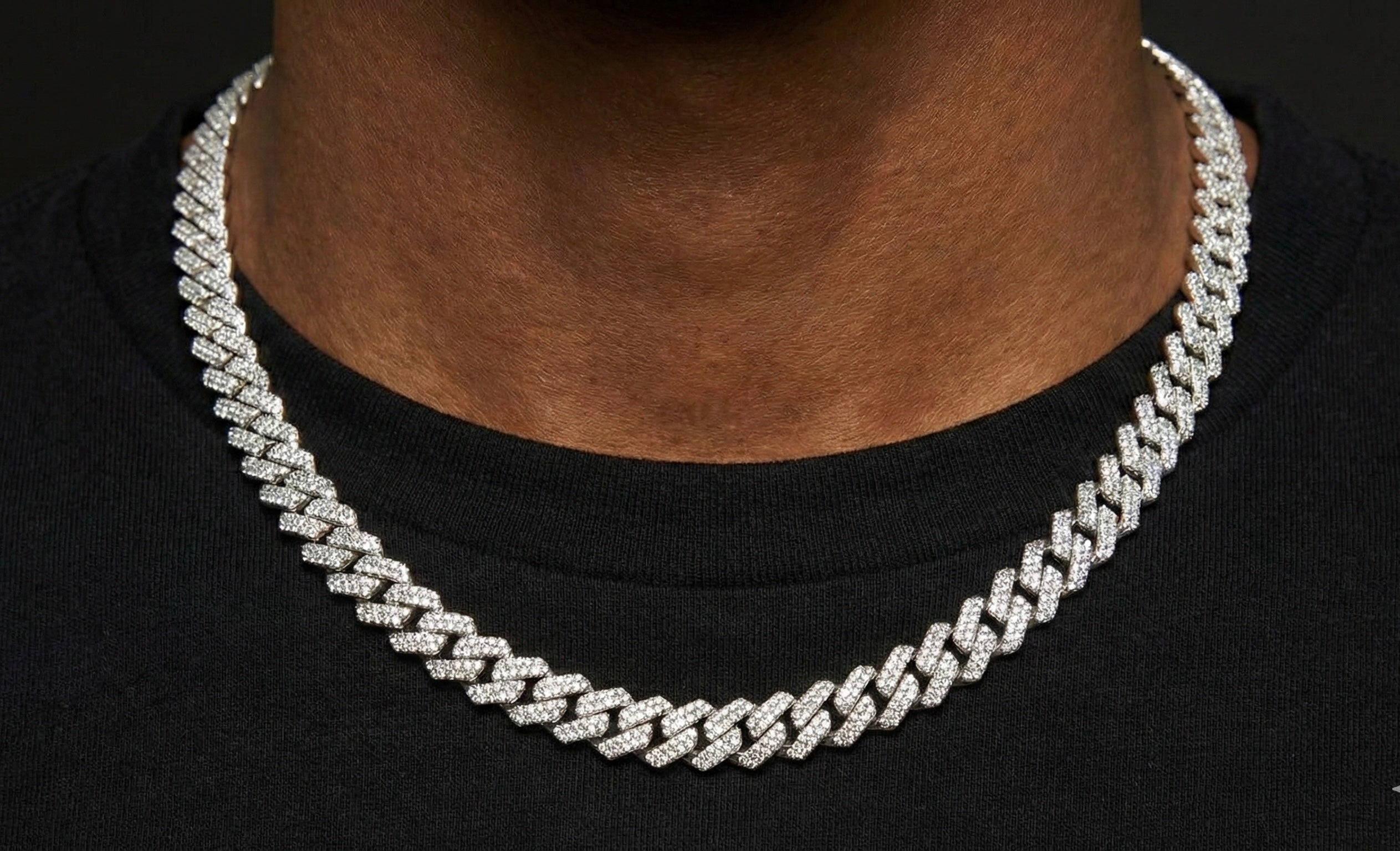 10MM Moissanite Diamond Cuban Chain