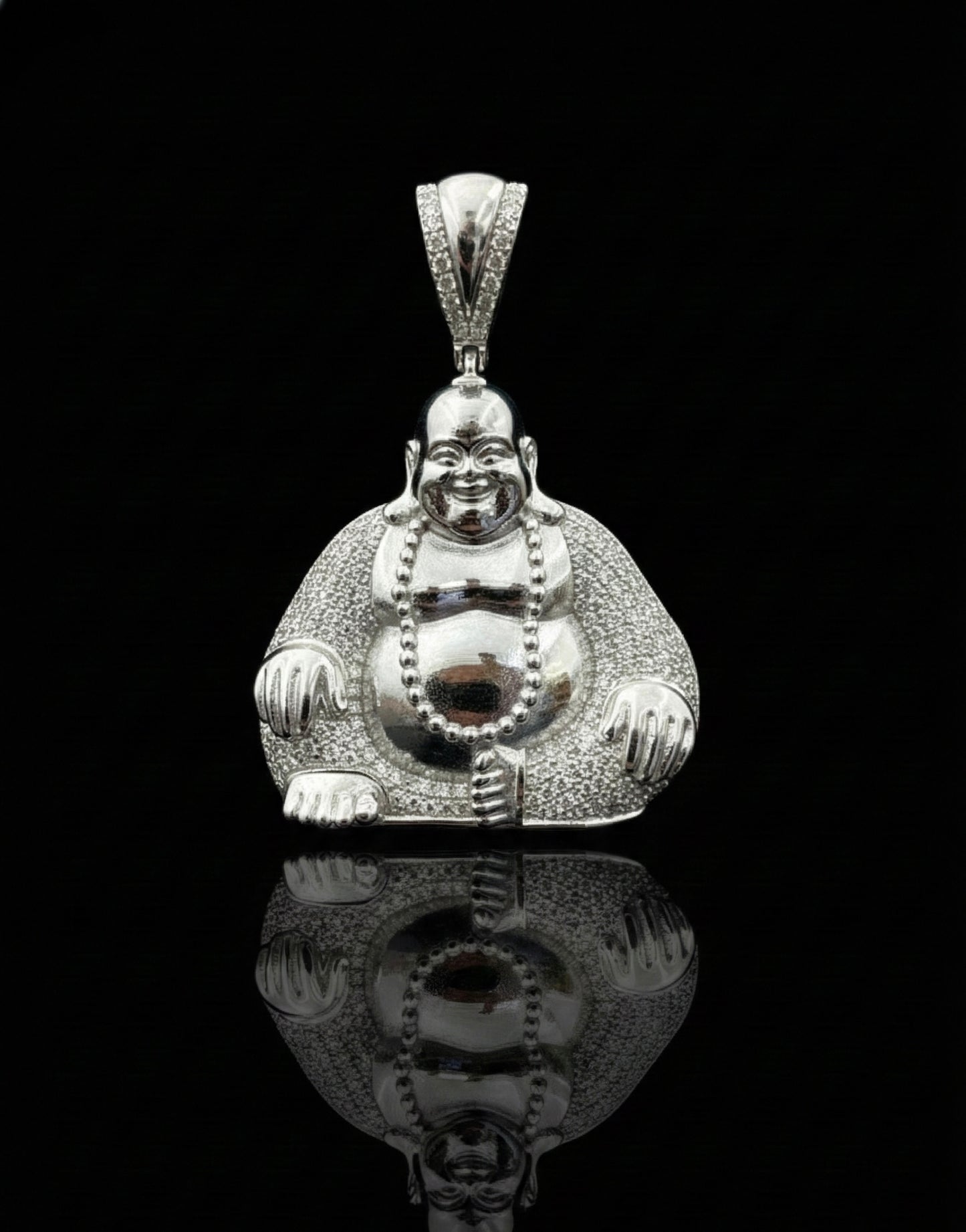 Lucky Buddha Moissanite Pendant